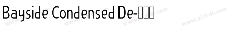 Bayside Condensed De字体转换